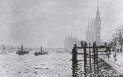The Thames and Parliament, Claude Monet